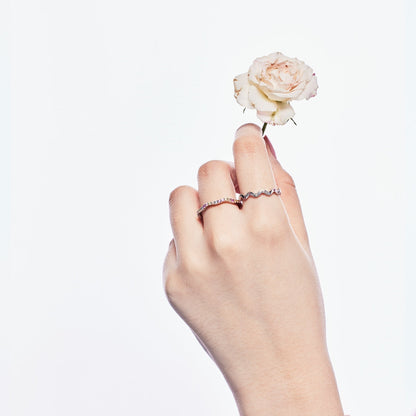[Royal Jewellery]Ornate Vibrant Round Cut Daily Ring