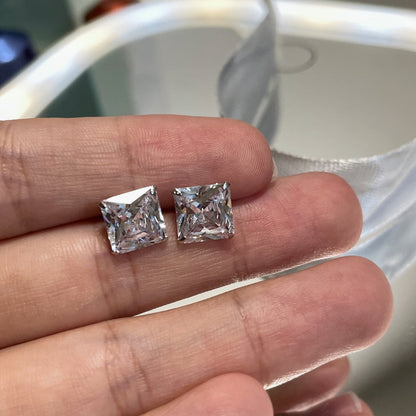 [Royal Jewellery]Ornate Square Shape Earrings
