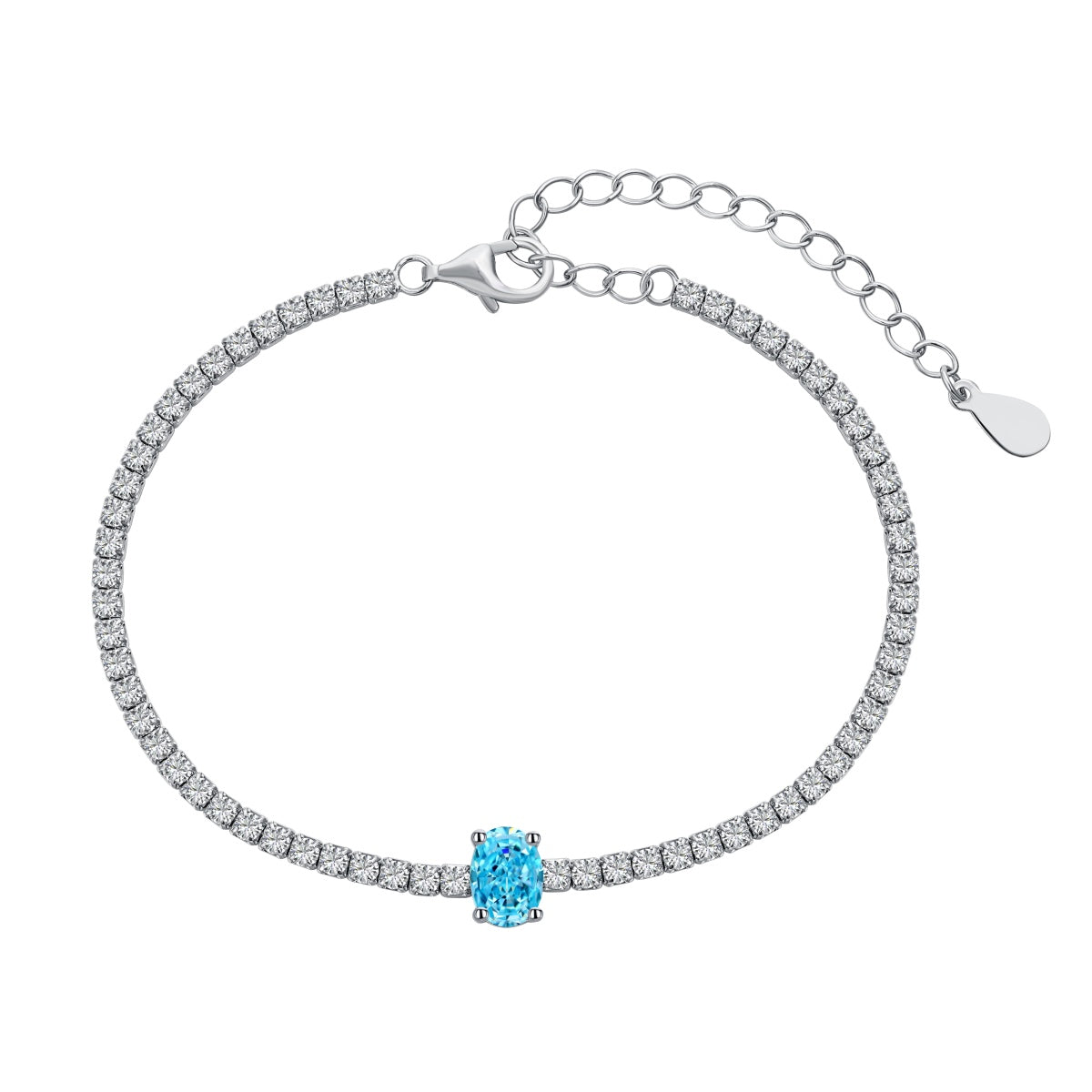 [Royal Jewellery]0.75 Carat Exquisite Oval Cut Daily Bracelet