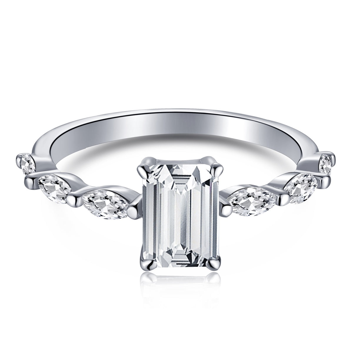 [Royal Jewellery]1.0 Carat Dainty Resplendent Radiant Cut Daily Ring