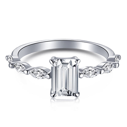 [Royal Jewellery]1.0 Carat Dainty Resplendent Radiant Cut Daily Ring