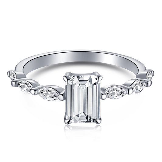 [Royal Jewellery]1.0 Carat Dainty Resplendent Radiant Cut Daily Ring