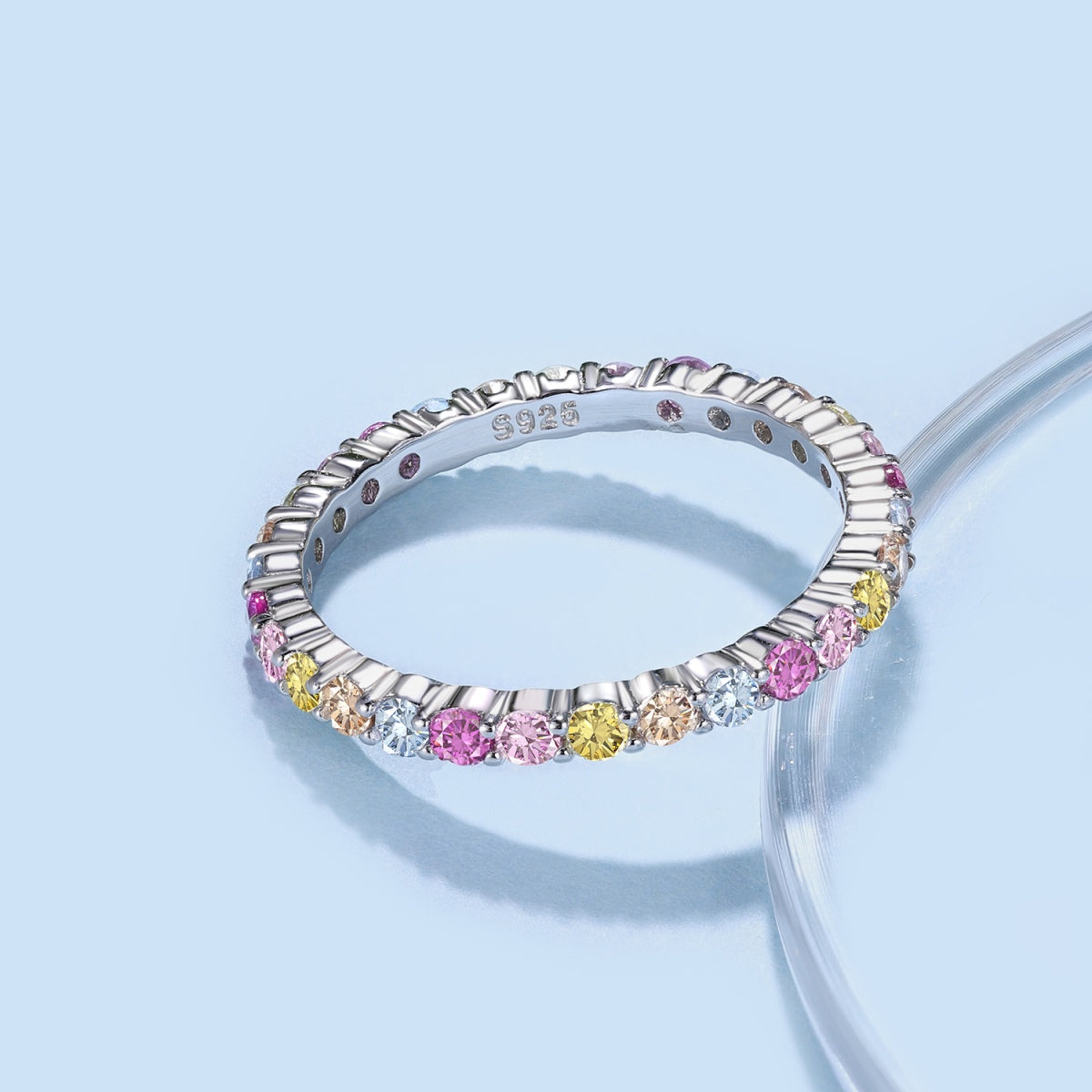 [Royal Jewellery]Elegant Vivid Round Cut Daily Ring