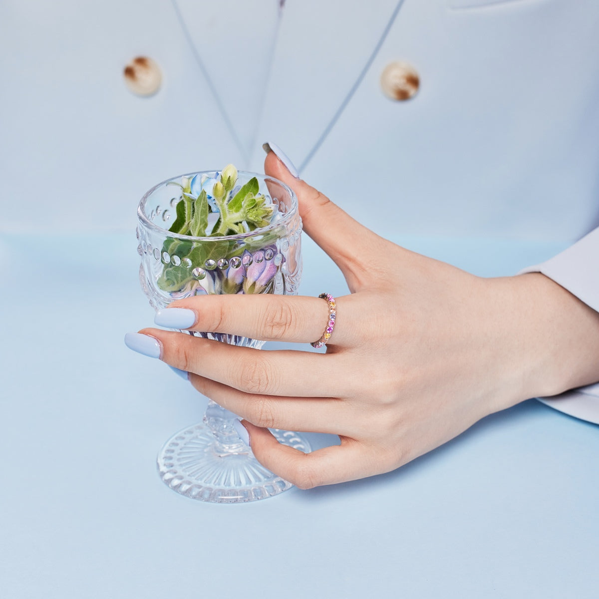 [Royal Jewellery]Dazzling Resplendent Round Cut Party Ring