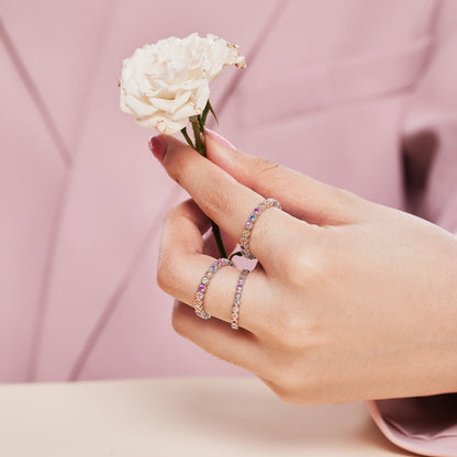 [Royal Jewellery]Unique Scintillating Round Cut Daily Ring