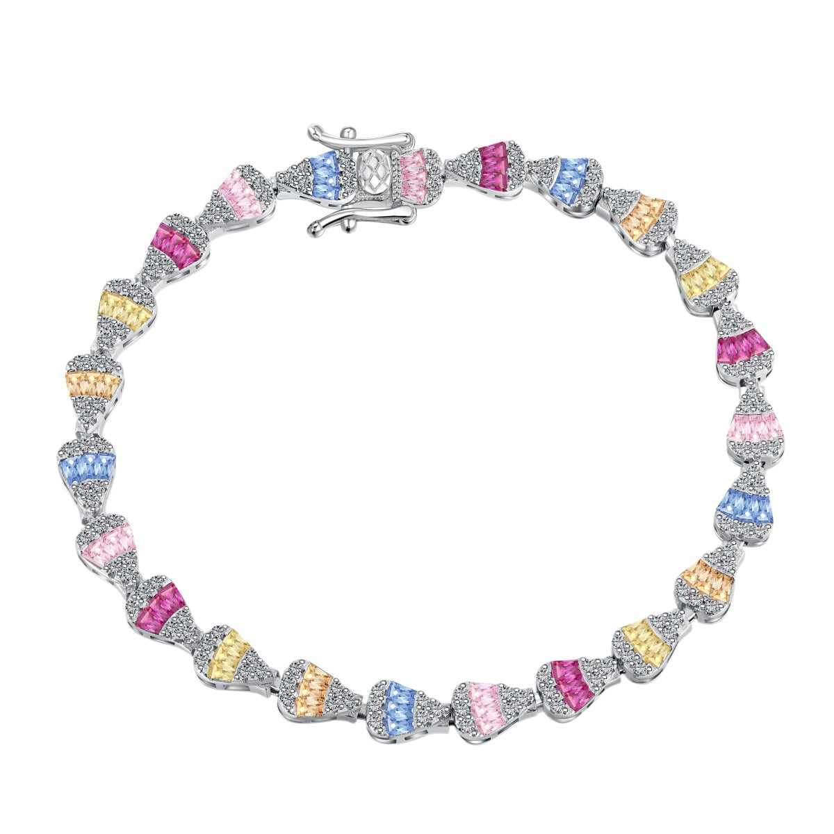 [Royal Jewellery]Radiant Water Drop Shape Daily Bracelet