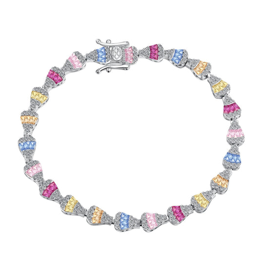 [Royal Jewellery]Radiant Water Drop Shape Daily Bracelet