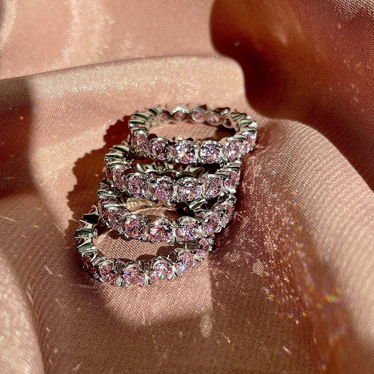 [Royal Jewellery]Eternity Round Cut Tennis Ring