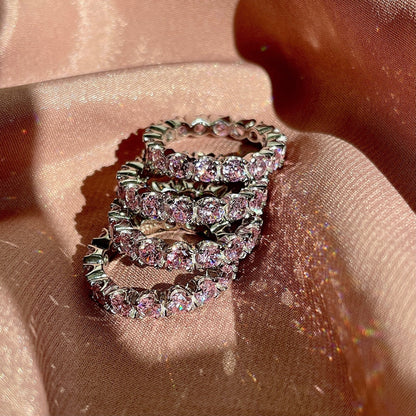 [Royal Jewellery]Eternity Round Cut Tennis Ring