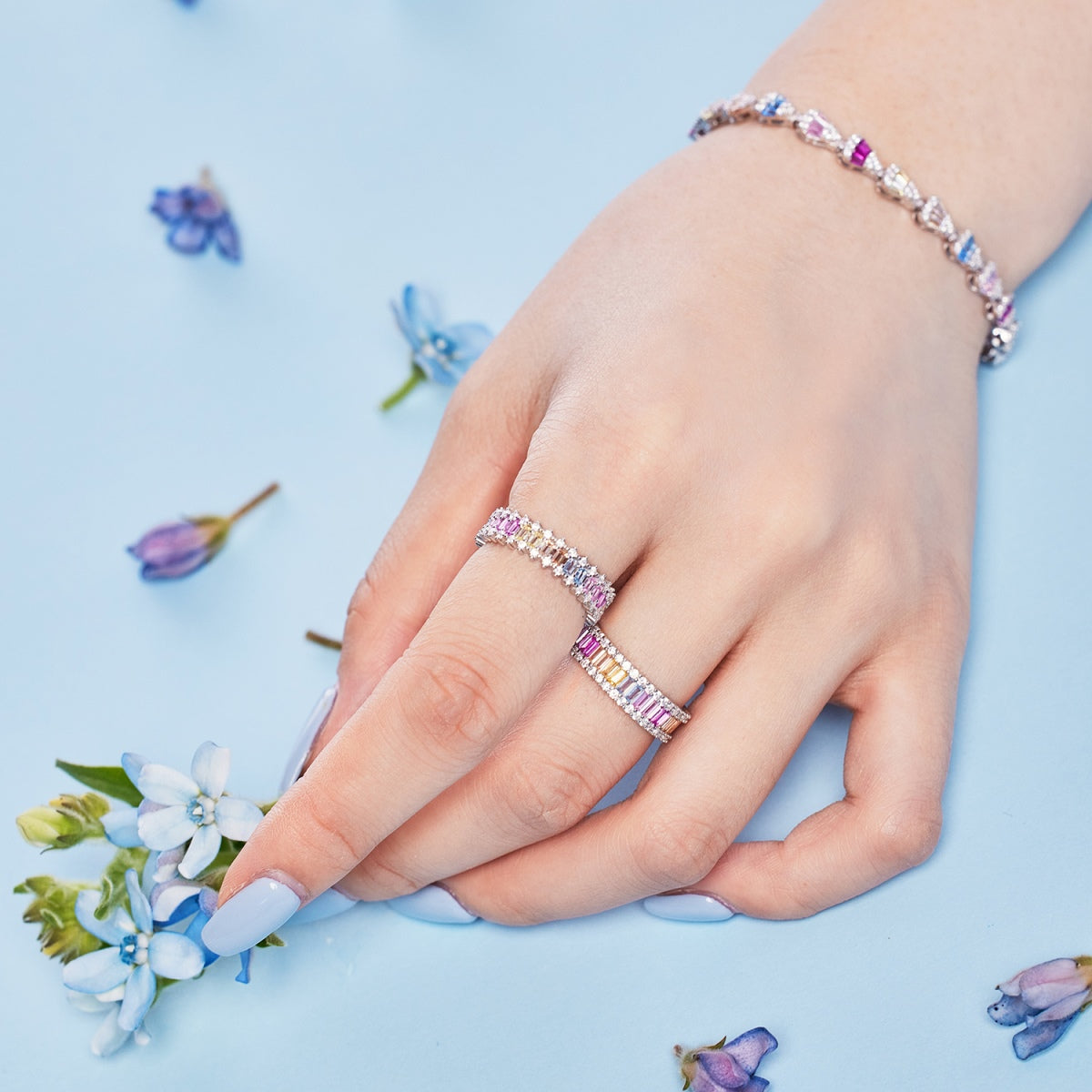 [Royal Jewellery]Radiant Water Drop Shape Daily Bracelet