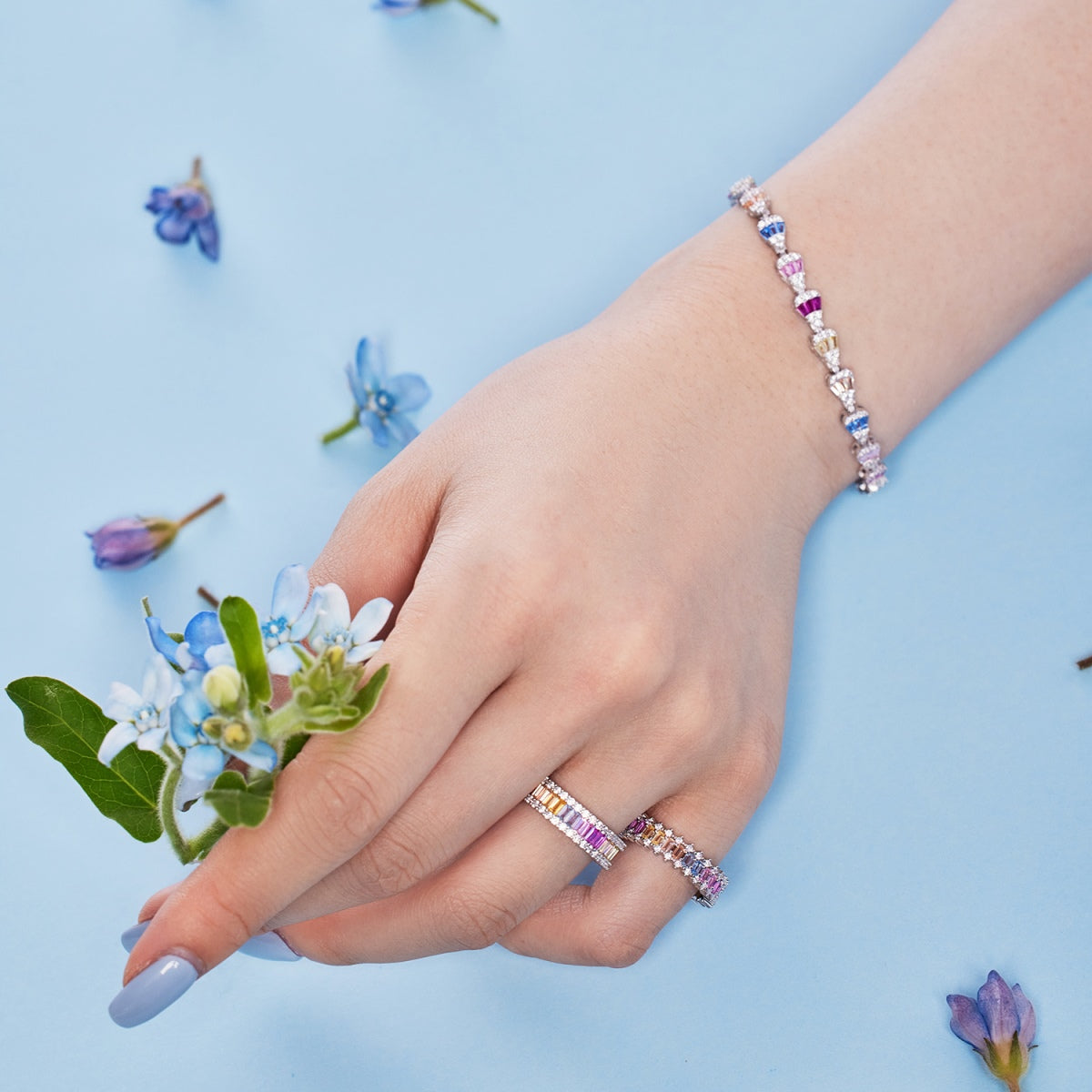 [Royal Jewellery]Radiant Water Drop Shape Daily Bracelet