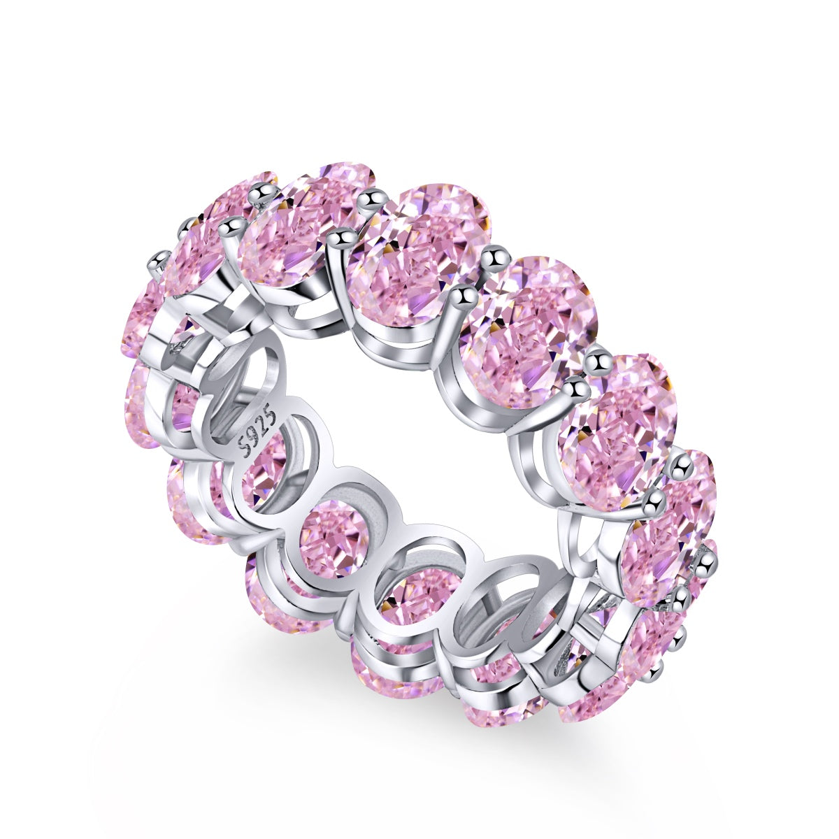 [Royal Jewellery]Dainty Elongated Cushion Cut Tennis Ring