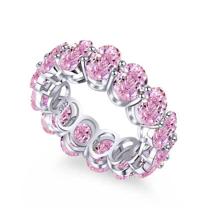 [Royal Jewellery]Dainty Elongated Cushion Cut Tennis Ring