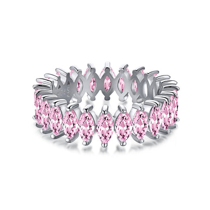 [Royal Jewellery]Gorgeous Marquise Cut Tennis Ring