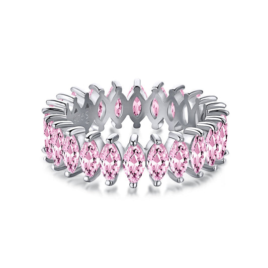 [Royal Jewellery]Gorgeous Marquise Cut Tennis Ring