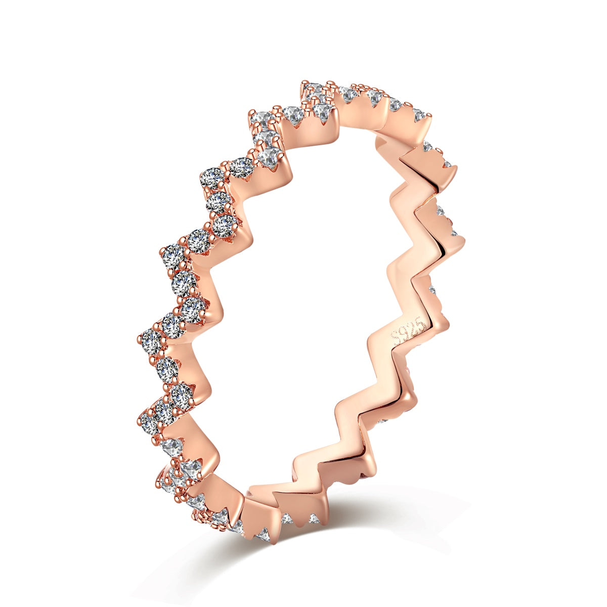[Royal Jewellery]Delicate Enchanting Wave Shape Daily Ring