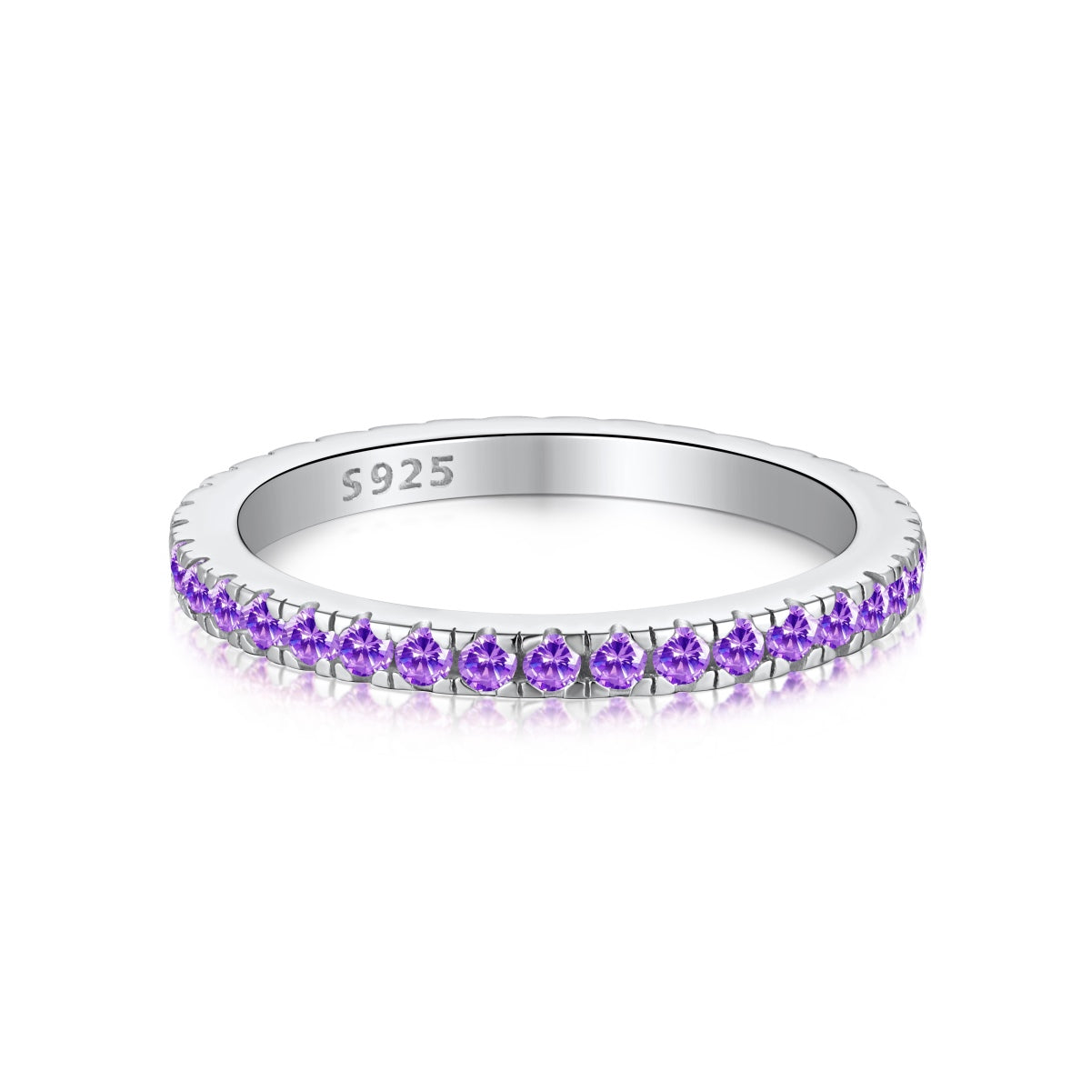 [Royal Jewellery]Delicate Sparkling Round Cut Daily Ring