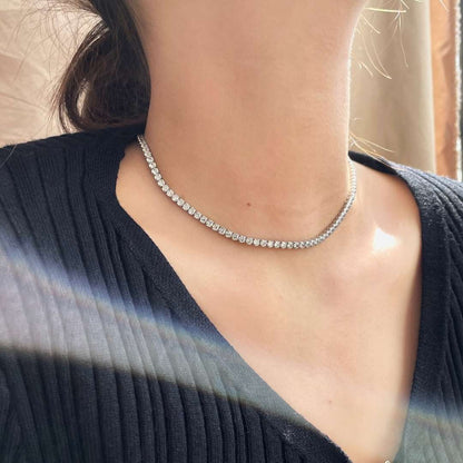 [Royal Jewellery]Elegant Tennis Chain Necklace