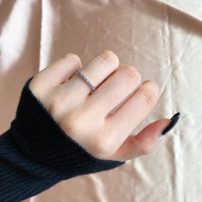 [Royal Jewellery]Delicate Sparkling Round Cut Daily Ring