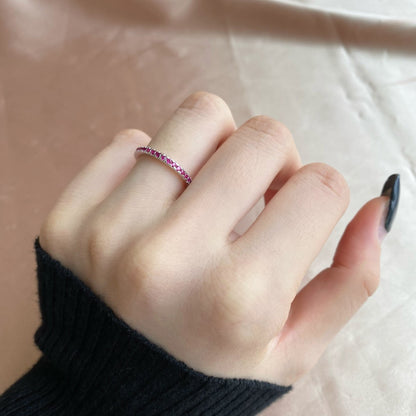 [Royal Jewellery]Delicate Sparkling Round Cut Daily Ring