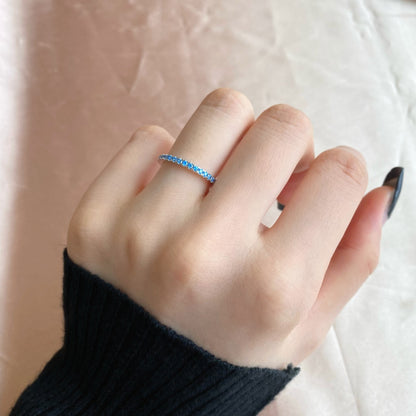 [Royal Jewellery]Delicate Sparkling Round Cut Daily Ring