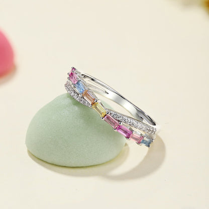 [Royal Jewellery]Energetic Elegant Radiant Cut Party Ring