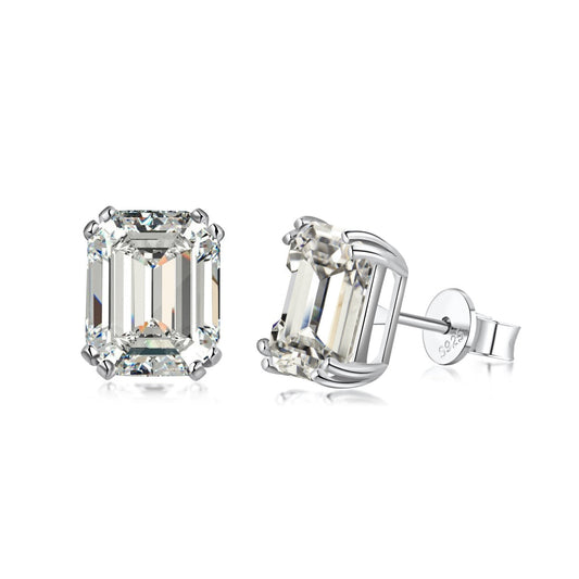 [Royal Jewellery]Dazzling Square Shape Earrings