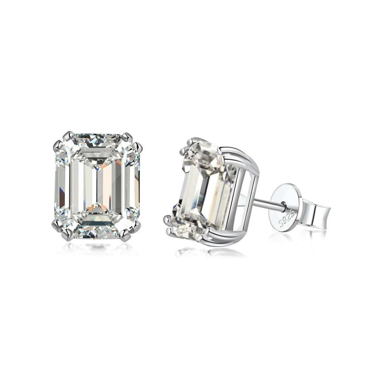 [Royal Jewellery]Dazzling Square Shape Earrings