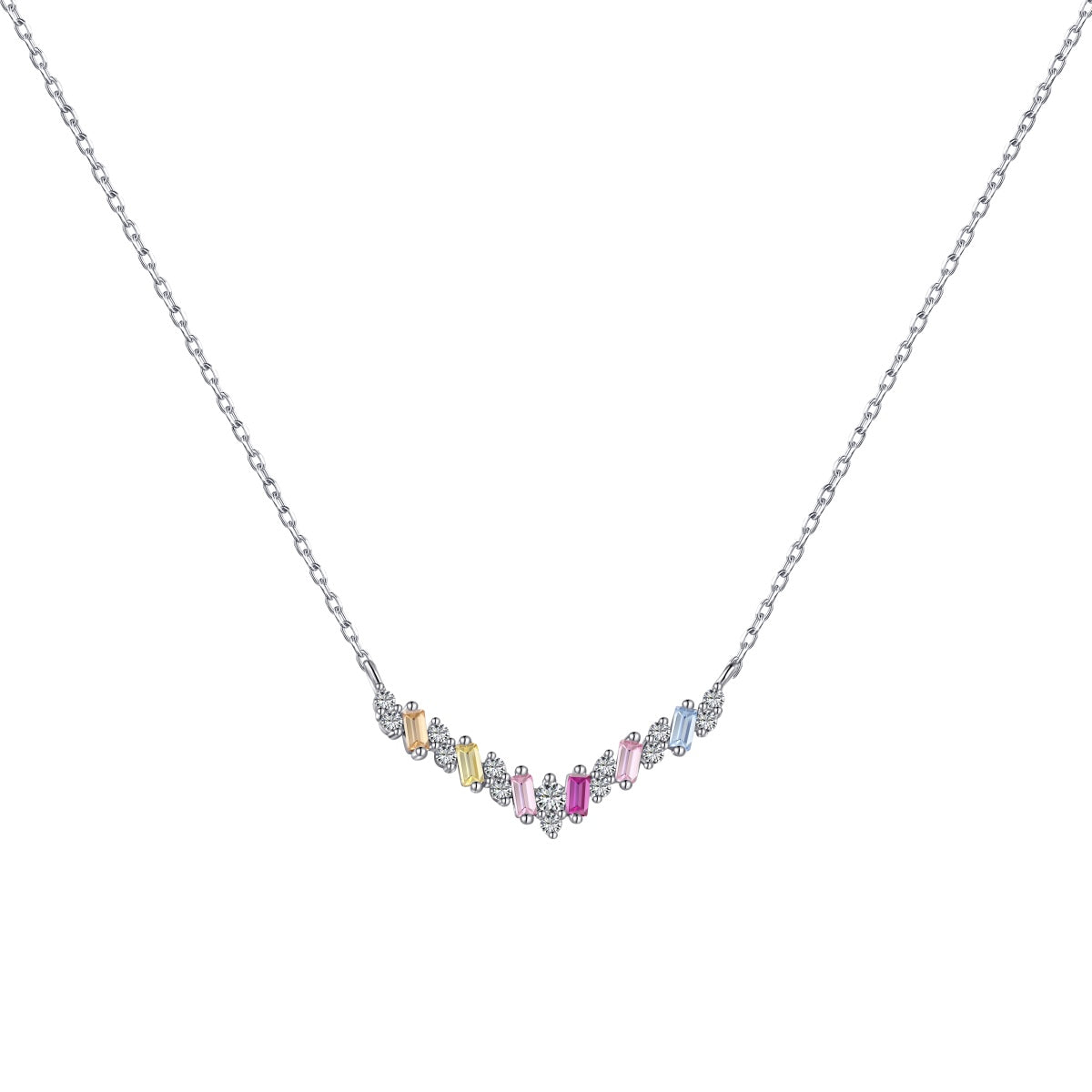 [ROYAL]Dazzling Rainbow Necklace