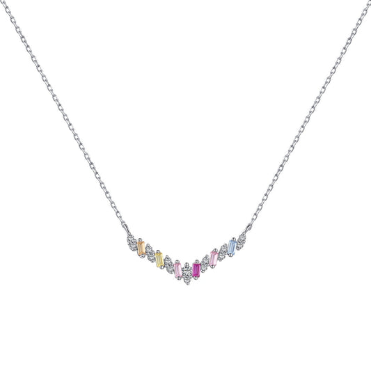 [ROYAL]Dazzling Rainbow Necklace