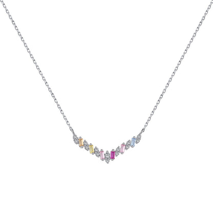 [Royal Jewellery]Dazzling Rainbow Necklace