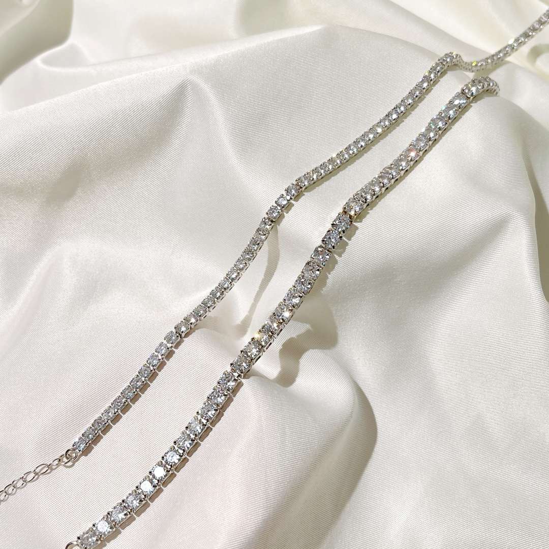 [Royal Jewellery]Elegant Tennis Chain Necklace