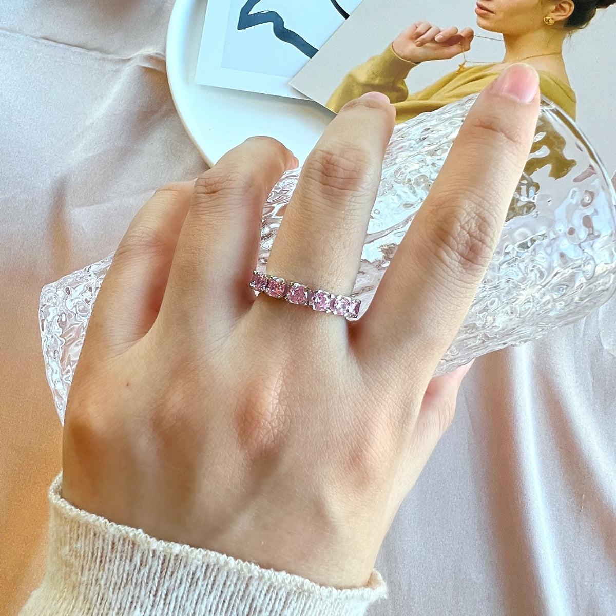 [Royal Jewellery]Eternity Round Cut Tennis Ring