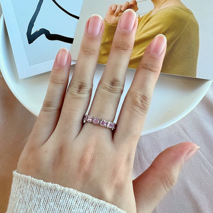 [Royal Jewellery]Eternity Round Cut Tennis Ring