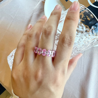 [Royal Jewellery]Dainty Elongated Cushion Cut Tennis Ring