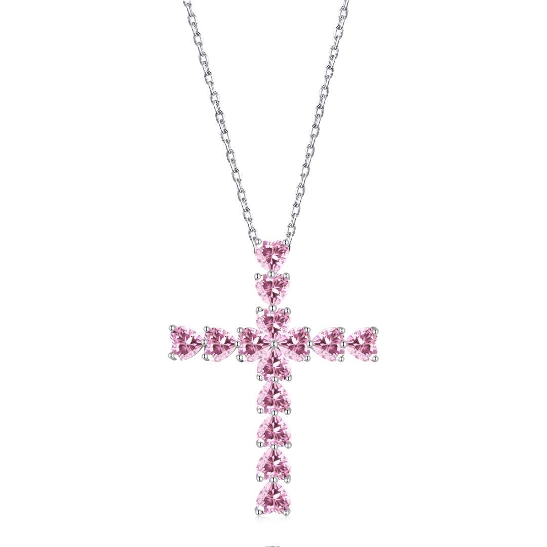 [Royal Jewellery]Radiant Cross Shape Necklace