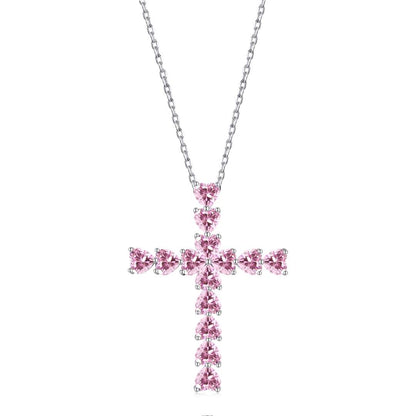 [Royal Jewellery]Radiant Cross Shape Necklace