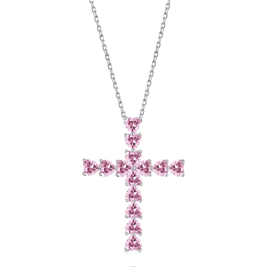 [ROYAL]Radiant Cross Shape Necklace