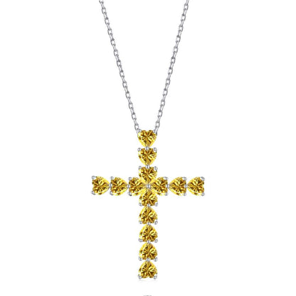 [Royal Jewellery]Radiant Cross Shape Necklace