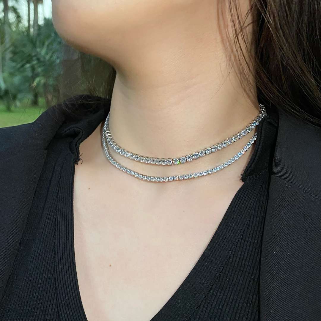 [Royal Jewellery]Elegant Tennis Chain Necklace