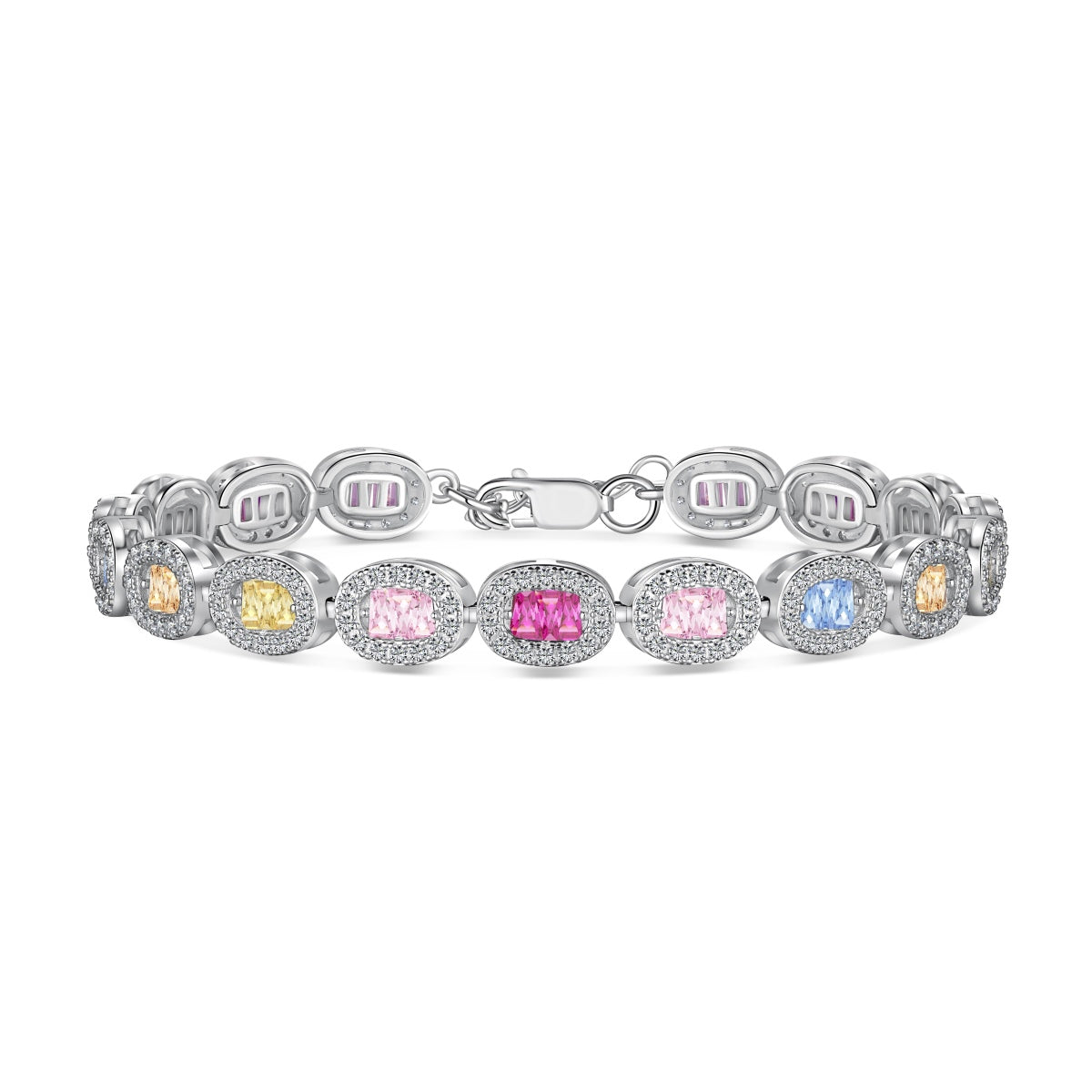 [Royal Jewellery]Exquisite Ornate Emerald Cut Daily Bracelet