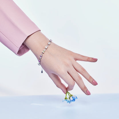 [Royal Jewellery]Dainty Charming Emerald Cut Daily Bracelet