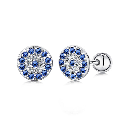 [Royal Jewellery]Devil's Eye Ear Bone Nail Earrings