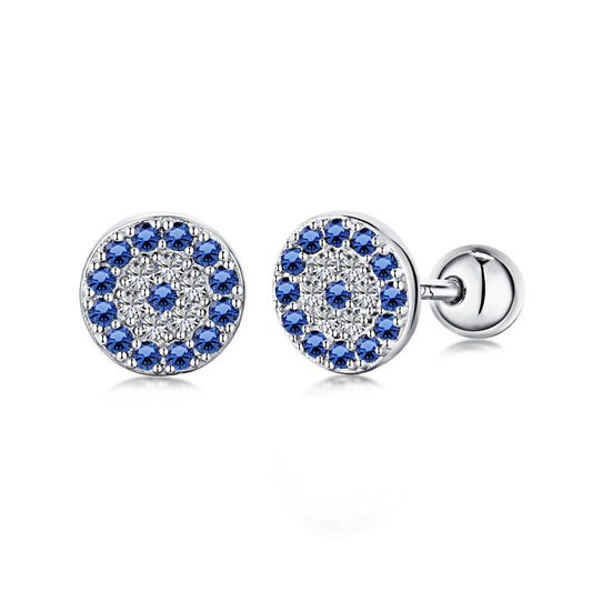 [Royal Jewellery]Devil's Eye Ear Bone Nail Earrings