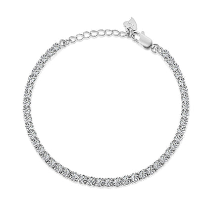 [Royal Jewellery]Sparkling Round Cut Daily Bracelet