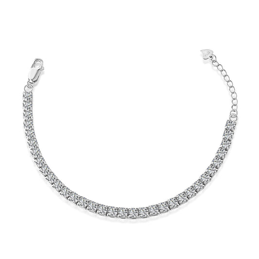 [Royal Jewellery]Sparkling Radiant Princess Cut Tennis Bracelet