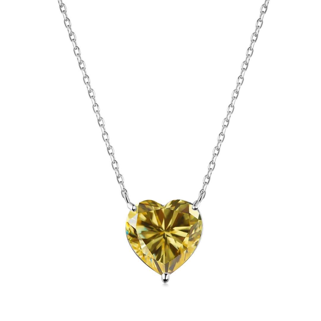 [ROYAL]6.0 carat Radiant Heart Shape Necklace