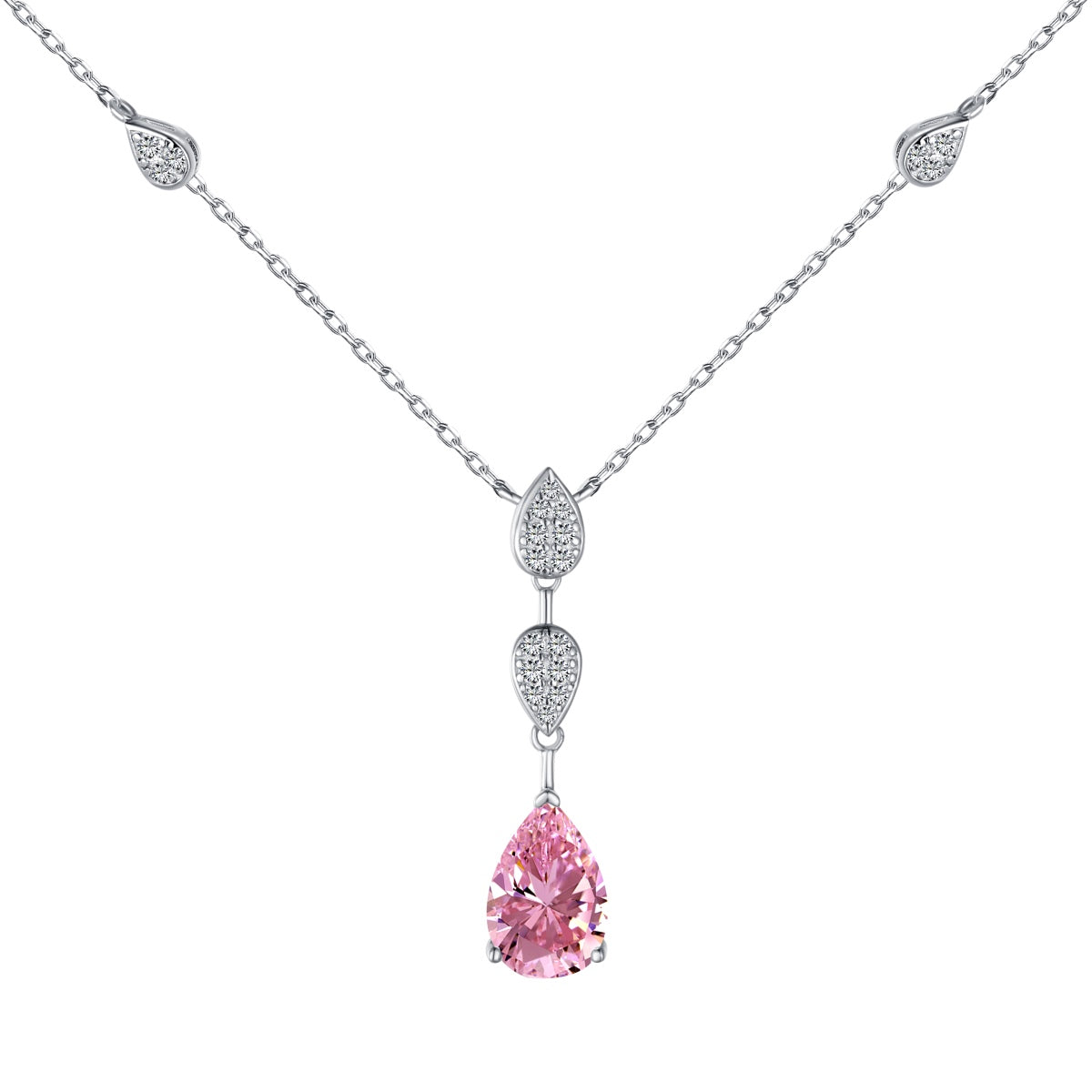 [Royal Jewellery]Dazzling Pear Cut Necklace