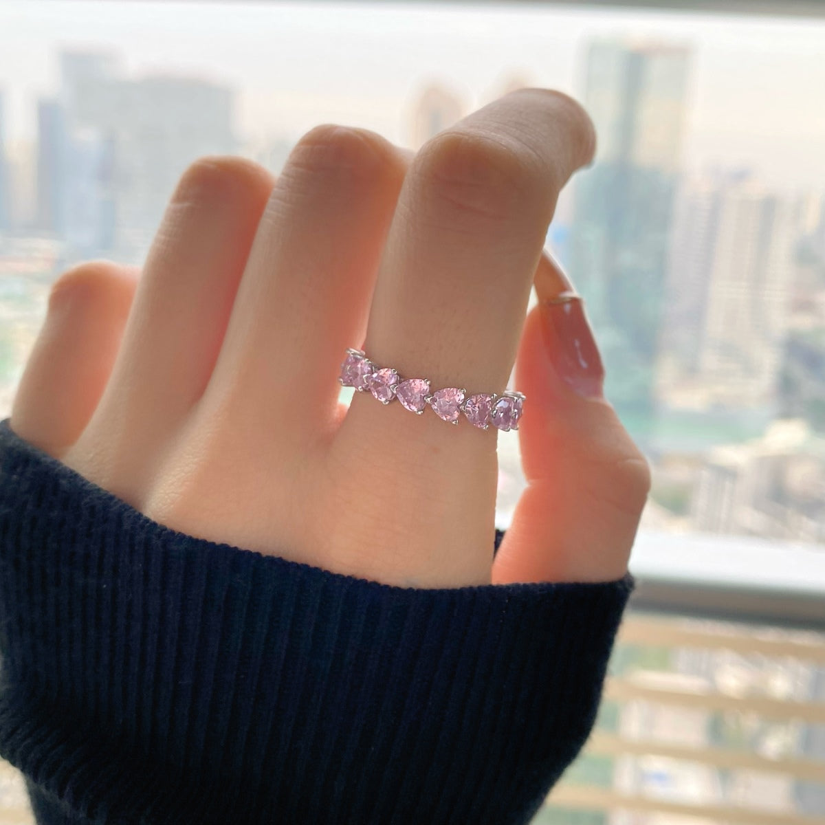 [Royal Jewellery]0.25 Carat Radiant Romance Heart Cut Lover Ring