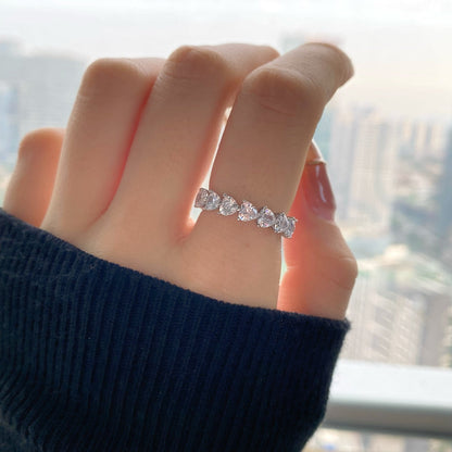 [Royal Jewellery]0.25 Carat Radiant Romance Heart Cut Lover Ring